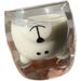 Heat-Resistant Bear Ins Cute Internet Celebrity Glass Cup Double-Layer Adorable Insulated Cartoon_maomaolike.com