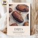 Dates Themed Painting Poster, Rich Textured Impasto Oil Painting Poster, Showcases Revered Sunnah Food, Ideal For Kitchen And Dining Room Wall Decor_maomaolike.com