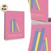 Inspirational Book Themed Painting Poster, Minimalist Colorful Stylized Blue & Yellow Books Poster, Warm Comforting Message Ideal For Home Reading_maomaolike.com