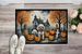 Poodle Spooky Halloween Doormat Front Door Mat Indoor Outdoor Rugs For Entryway, Non Slip Washable Low Pile, 24H X 36W_maomaolike.com
