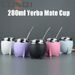 LUSQI 280ml Yerba Mate Cup Comes With 1 Straw Portable Insulation Stainless Steel Water Bottle Suitable For Indoor_maomaolike.com