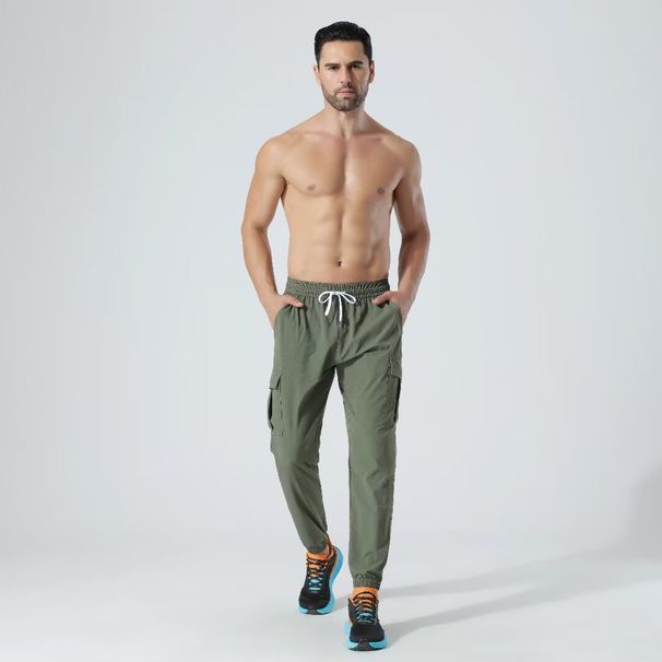 Men's Clothing Casual Straight Overalls Quick-Drying Sports Running Fitness Outdoor Cycling Pants Breathable Loose Sweatpants_maomaolike.com