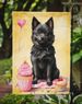 Schipperke Happy Birthday Garden Flag Mailbox Flag Decorative Yard Flag Banner Outside Patio Artwork Yard Flower Beds, Garden Size, Multicolor_maomaolike.com