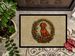 Red Redbone Coonhound Christmas Flowers Doormat Front Door Mat Indoor Outdoor Rugs For Entryway, Non Slip Washable Low Pile, 24H X 36W_maomaolike.com