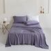 Home Textile Solid Color Cotton Flat Sheet Fitted Sheet Pillowcase Queen Four Piece Set_maomaolike.com