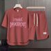 Men's Clothing 2024 Waffle Casual Summer Suit Men's Loose Teen Short sleeved T shirt Shorts Handsome Two piece Suit_maomaolike.com