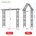 Metal Garden Arch With Adjustable Width W42.52''~W78.15'' Climbing Plants Support Rose Arch Outdoor Black_maomaolike.com