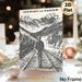 Railway & Mountain Figure Painting Poster, Vintage Monochrome Textured "Straight And Narrow" Scene Poster, Thought-provoking Artistic Decor For Living_maomaolike.com