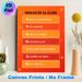 Spanish Classroom Rules Painting Poster, Vibrant Orange-toned Structured Text Poster, Clearly Outlines Classroom Conduct Guidelines To Maintain_maomaolike.com