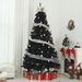 9ft Tall Artificial Christmas Tree, Unlit Xmas Tree With 2132 Branch Tips, Auto Open, Steel Base, Holiday Décor For Home Office, Black_maomaolike.com