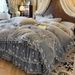 Thickened Milk With Cotton Padding Princess Style Lace Sheet Warm Baby Velvet Bed Skirt Cover_maomaolike.com