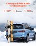 Folding Hitch Mounted Ski & Snowboard Rack, Fits 2-Inch Receiver, Carries Up To 6 Pairs Of Skis Or 4 Snowboards, Adjustable Hitch-Mounted Rack For Car With Key Lock, Security Strap, Tilt Access_maomaolike.com